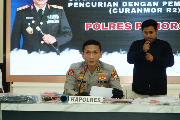 Polres Ponorogo Amankan Pasutri Tersangka Curanmor
